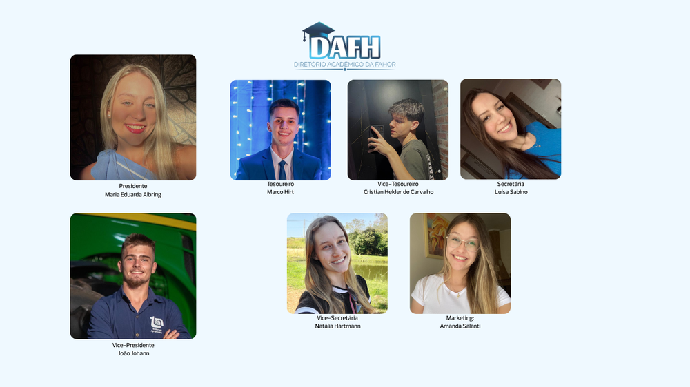 Presidente Maria Eduarda Albring Vice-Presidente João Johann Tesoureiro Marco Hirt Vice-Tesoureiro Cristian Hekler de Carvalho Secretária Luísa Sabino Vice-Secretária Natália Hartmann Marketing Am.png
